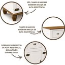 Ver imagem 4 de Balcão Luxuso em Madeira Maciça 3 Portas Premium Repleta