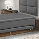 Ver imagem 2 de Base Cama Box Solteiro Baú e Cama Auxiliar 0,96 Helena Vilajo: Suede Cinza