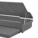 Ver imagem 7 de Base Cama Box Solteiro Baú e Cama Auxiliar 0,96 Helena Vilajo: Suede Cinza