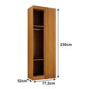 Ver imagem 2 de Módulo Canto Reto 1 Porta Reflecta MDF Áurea - Arbo Design