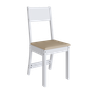 Conjunto Mesa de Jantar Atenas com 6 Cadeiras Branco/bege Spazio Móveis - 3