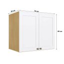 Ver imagem 3 de Armário Suspenso Modulado 69 Cm com 2 Portas 100% Mdf Cor:savana com Branco