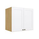 Ver imagem 1 de Armário Suspenso Modulado 69 Cm com 2 Portas 100% Mdf Cor:savana com Branco