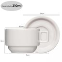 Ver imagem 5 de Kit 2 Pires Avulso Prato para Xicara de Cha Porcelana Germer