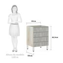 Ver imagem 2 de Balcão de Cozinha sem Tampo Gaveteiro 60cm 4 Gavetas Lis Luciane Móveis