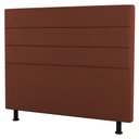 Ver imagem 1 de Cabeceira Cama Box Casal Queen Size Malik 160cm Suede Terracota - Desk Design