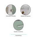 Ver imagem 4 de Guarda Roupa Dormitório Modulado Alpes 2 Portas C/ Cabideiro - Módulo Roupeiro Alpes - Luciane:branc