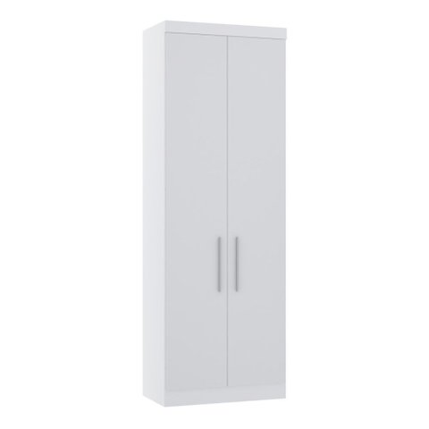 Guarda Roupa Dormitório Modulado Alpes 2 Portas C/ Cabideiro - Módulo Roupeiro Alpes - Luciane:branc