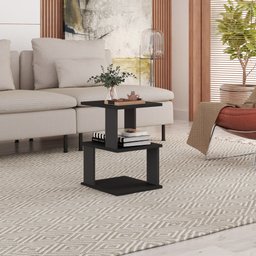 Mesa de Centro Sala MDF Mesinha Auxiliar Madeira MVD Moveis - 1