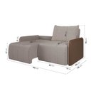 Ver imagem 4 de Sofá Cama Retrátil e Reclinável 3 Lugares 180cm Jequitibá CabeCasa MadeiraOriginals