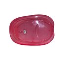 Ver imagem 5 de Banheira Bebê 22 Lts Valvula Água Transparente Plastibrasil Cor Rosa Lisa