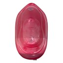 Ver imagem 1 de Banheira Bebê 22 Lts Valvula Água Transparente Plastibrasil Cor Rosa Lisa
