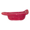 Ver imagem 2 de Banheira Bebê 22 Lts Valvula Água Transparente Plastibrasil Cor Rosa Lisa