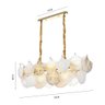 Lustre Pendente Nordecor Musche Ori 2906 Ouro Brilho E14 Bivolt - 5