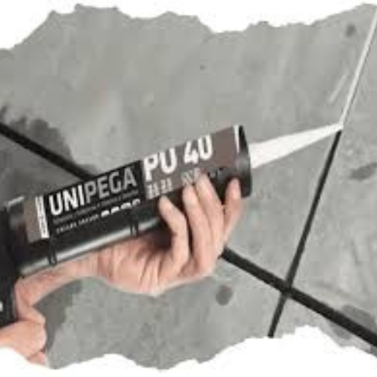 Kit 6 Adesivo Pu 40 Profissional 280ml Unipega Cinza - 5