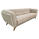 Ver imagem 1 de Sofá 3 Lugares Coin Living 240cm Linho Bege - Sallar Home