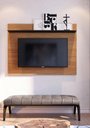 Ver imagem 1 de Painel Suspenso Maia 135mt para Tvs até 55 Polegadas Noce Milano Preto Fosco - Colibri