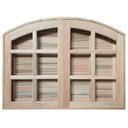 Ver imagem 1 de Janela de Abrir / Abrir em Arco de Madeira Padrão Cedro Batentes de 14 Cm-1.40(l)x1.20(a)