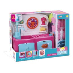 Cozinha Divertida My Little Collection Divertoys Sai Agua - Rosa - 2