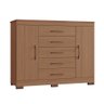 Comoda Elegance Tuboarte 5 Gavetas e 2 Portas 100% em Mdf - 1