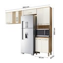 Ver imagem 4 de Armario de Cozinha Fit com 8 Portas 261 Cm Freijo-off White Freijo-off White