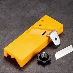 Plaina Cortador Refilador Aparador de Fita Borda Curvada 45º Mdf Drywall Gesso - 3