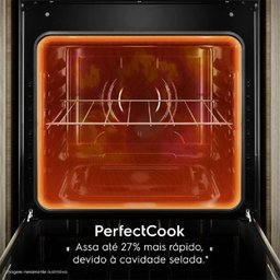 Fogão Electrolux 4 Bocas Efficient com Mesa Inox, Perfectcook e Vaporbake Prata Fe4is - Bivolt - 4