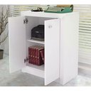 Ver imagem 4 de Balcão 02 Portas Para Escritório Me4103 Branco Branco