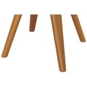 Ver imagem 5 de Mesa de Sala Jantar Duna Premium Madeira Maciça C/ Tampo Madeirado C/ Vidro 120x120cm Carvalho/off