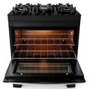 Ver imagem 3 de Fogão de Piso 5 Bocas Agile Up Glass com Mesa de Vidro 300001665 Atlas Preto Bivolt