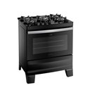 Ver imagem 2 de Fogão de Piso 5 Bocas Agile Up Glass com Mesa de Vidro 300001665 Atlas Preto Bivolt