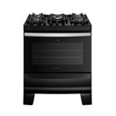 Ver imagem 1 de Fogão de Piso 5 Bocas Agile Up Glass com Mesa de Vidro 300001665 Atlas Preto Bivolt