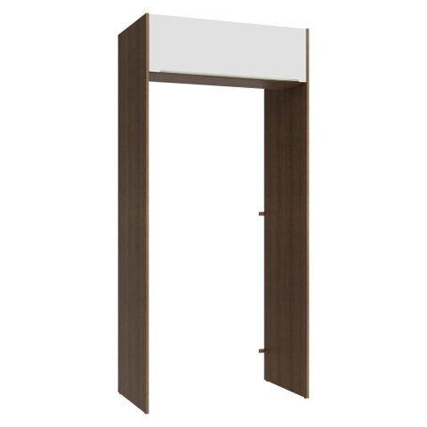 Porta-geladeira 103 Cm 1 Porta Basculante Rustic/branco Veludo Lux Madesa
