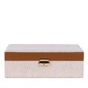 Ver imagem 1 de Caixa Decorativa em Mdf com Revestimento em Linho 28cm 23066 Mart