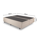 Ver imagem 2 de Cama Box Baú Queen 158x198x42 Cm Linho com Pistão a Gás