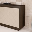Ver imagem 6 de Buffet Xadrez 3 portas 136cm - Laca - Off White