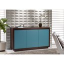 Ver imagem 3 de Buffet Xadrez 3 portas 136cm - Laca - Off White
