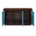 Ver imagem 2 de Buffet Xadrez 3 portas 136cm - Laca - Off White