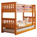 Ver imagem 1 de Beliche Madeira Maciça com Cama Auxiliar 730x715la Mel Acetinado Marjori