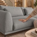 Ver imagem 7 de Sofá Living 3 Lugares com Almofadas 230cm Siena