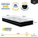Ver imagem 4 de Cama Box Baú com Colchão de Espuma D45 Pillow In Anjos Ortoconfort + Auxiliar Unique Solteiro 88cm
