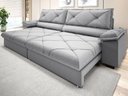Ver imagem 1 de Sofá com Carregador Usb e Molas no Assento Retrátil Reclinável Maestro 2,90m Linho Soft- Netsofas