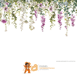 Papel de Parede Painel Florais - 2