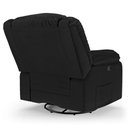 Ver imagem 6 de Poltrona do Papai Reclinável Pietra Glider Giratória Massagem Fh9 Pu Preto - Mpozenato