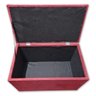 Puff Baú Banqueta Retangular Organizar e Decorar Suede 60cm Vermelho - 2