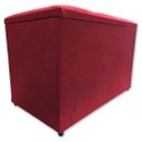 Ver imagem 4 de Puff Baú Banqueta Retangular Organizar e Decorar Suede 60cm Vermelho