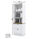 Ver imagem 2 de Torre Quente Modulado de 2 Fornos 2 Portas 2 Gavetas Emily Henn