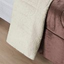 Ver imagem 3 de Coberdrom Sherpa e Flannel Everest Casal Manta Alta 150g 01 Peça - Rose
