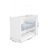 Quarto Infantil Berço e Cômoda Certificado Inmetro Branco - 2