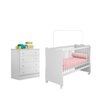 Quarto Infantil Berço e Cômoda Certificado Inmetro Branco - 1